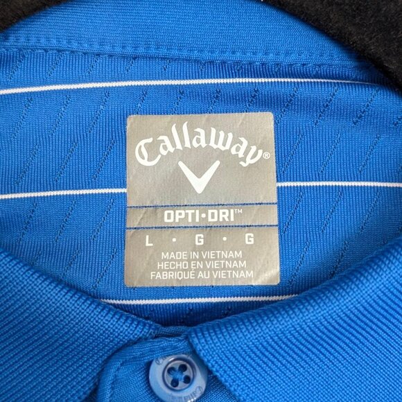 Callaway Opti-Dri Blue Polo Shirt - Picture 5 of 6